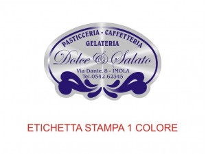 Etichette adesive per pasticcerie, bar, panetterie e gelaterie (mm 38x28)  (cod.32/I )